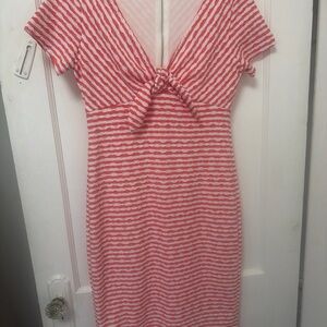 Striped Red and White Dress